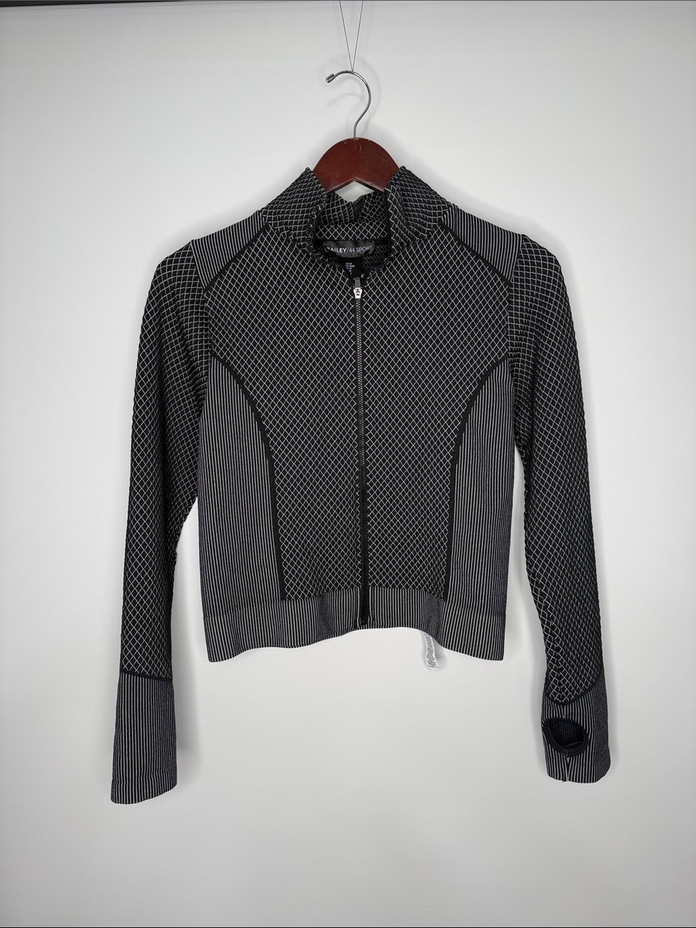 Bailey/44 Sport Full-Zip Cropped Activewear Jacket Size Medium